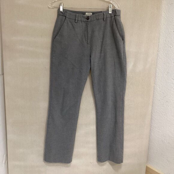 L.L. Bean Pants - LL bean women’s pants size 4 gray classic fit lined 100% cotton soft